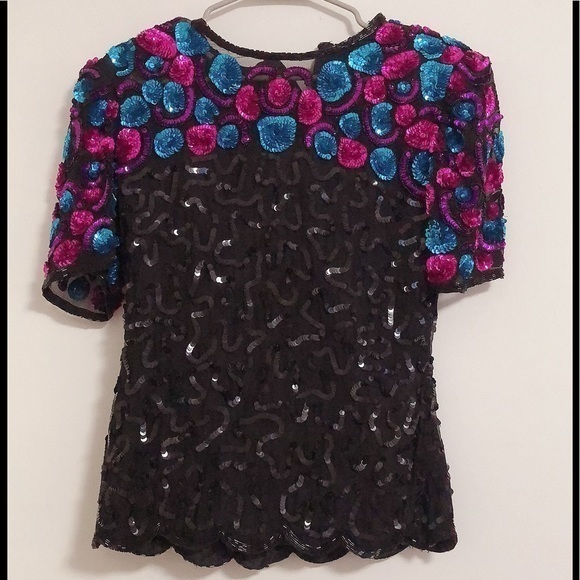 Vintage Sequin Stenay Blouse - Picture 10 of 17